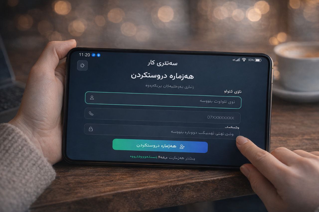 ڕێگای کارکردن